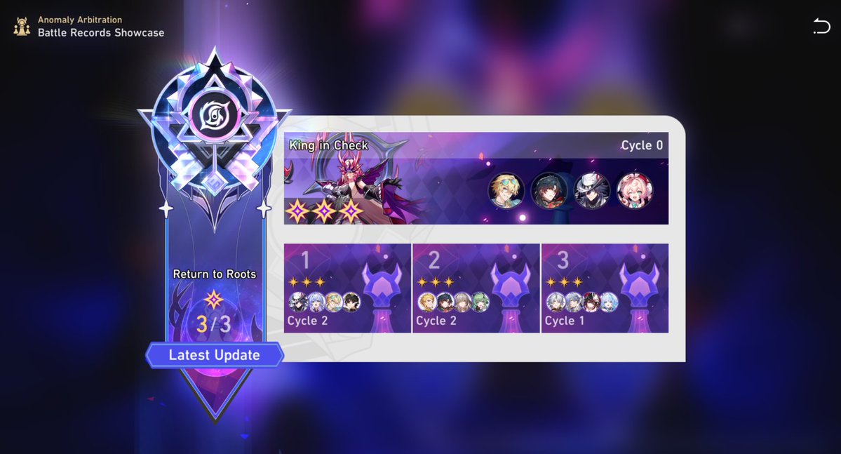 PantaloneLover1's tweet photo. First time in a while that I've beat all 3 knights with 3 stars and very first time 0 cycling AA. W men W Waventurine W Blade W ashveil and hyacine is only there cause I couldn't take Dhpt https://t.co/cRv65q8i3s