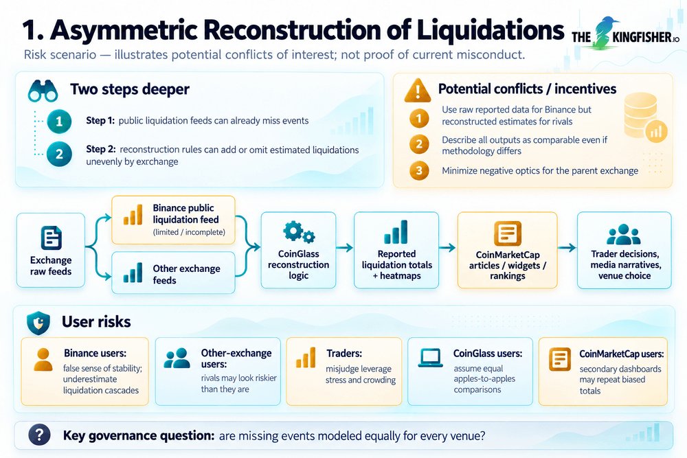 kingfisher_btc's tweet photo. 🚨 CRYPTO JUST HAD A DATA CONSOLIDATION EVENT EVERY TRADER SHOULD UNDERSTAND.

September 25, 2026:
CoinMarketCap acquired CoinGlass.

Binance acquired CoinMarketCap in 2020.

So the chain is now:

BINANCE
↓
COINMARKETCAP
↓
COINGLASS

That deserves scrutiny.

A thread 🧵👇 https://t.co/UA8OB2jkpx