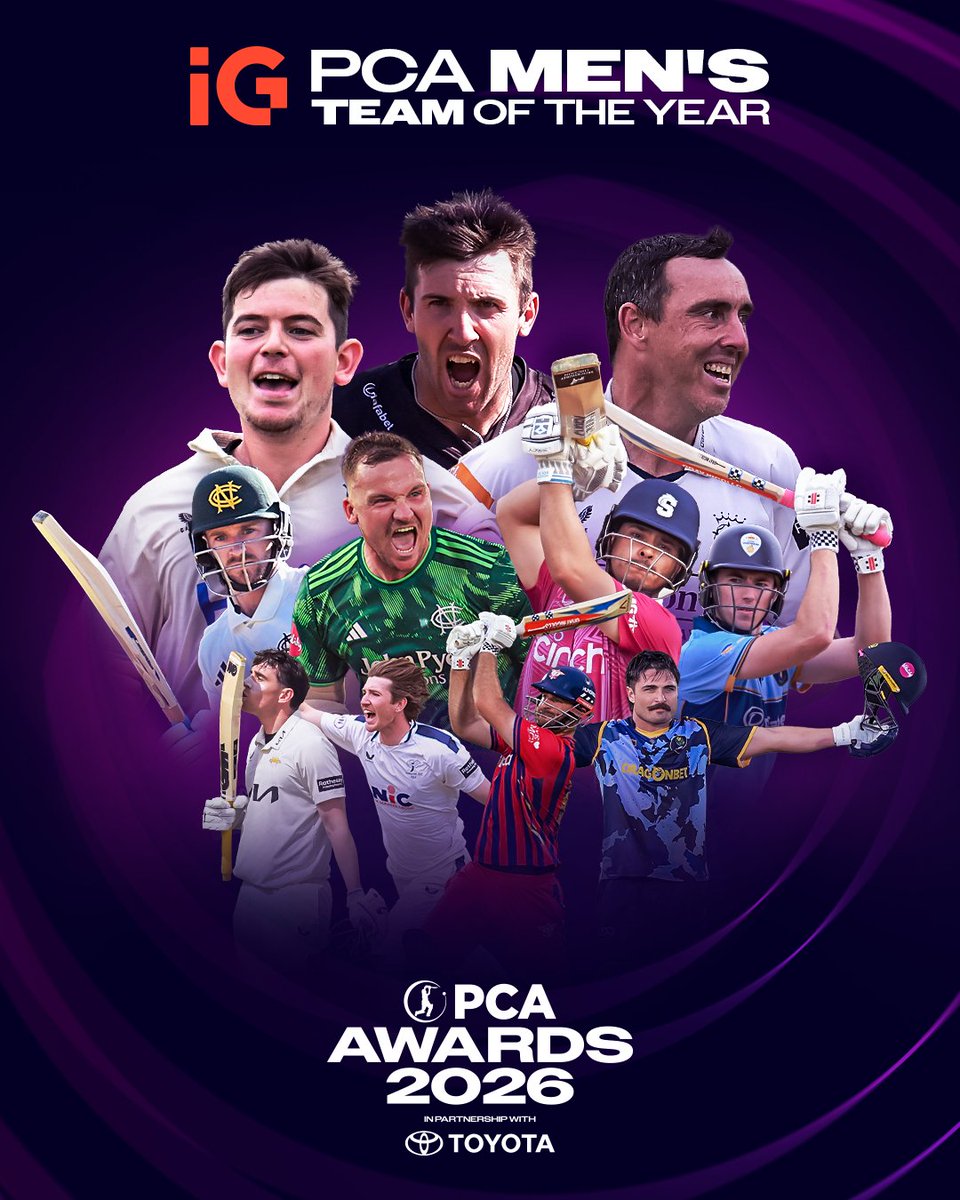 PCA's tweet photo. Following an epic summer, here is the @IGcom Men's PCA Team of the Year🔥

Determined across all formats by the MVP Rankings, powered by @ofx, it’s a side stacked full of immense talent who stood out above the rest 👊

🔗 https://t.co/WoteKMBrTR

#PCAawards https://t.co/2nrHmSTdol