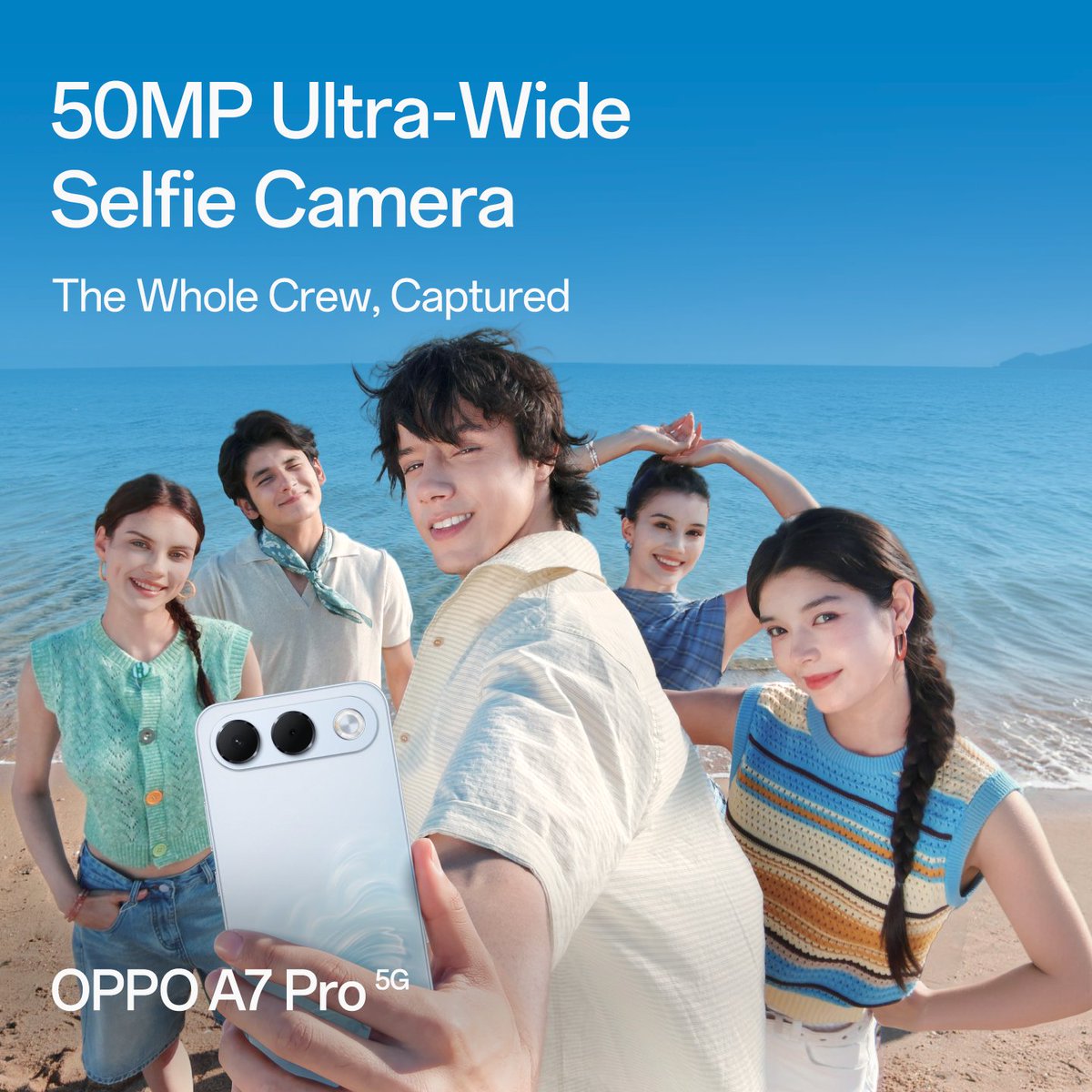 OPPOArabia's tweet photo. Get the whole crew in! Tell us who’s joining your selfie for a chance to WIN the OPPO A7 Pro, your Reliable Companion. https://t.co/EkuHBn1Y6R