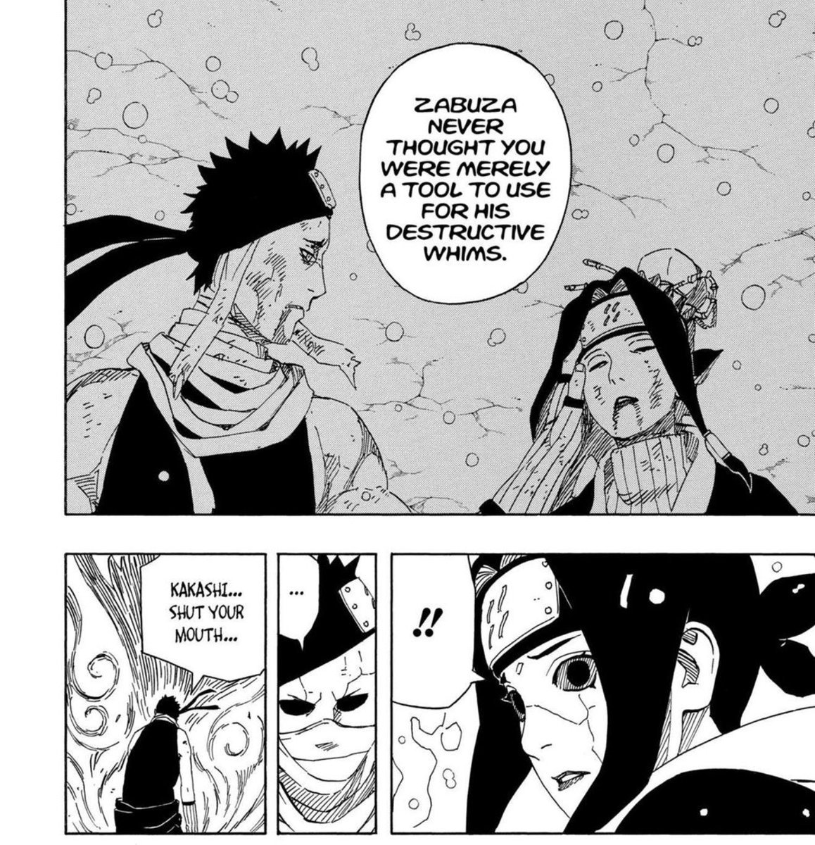 HabibuAbuGoat's tweet photo. “Shut your mouth” Zabuza deadass still trying to act nonchalant 😭😭 https://t.co/9JLDyNZaKN