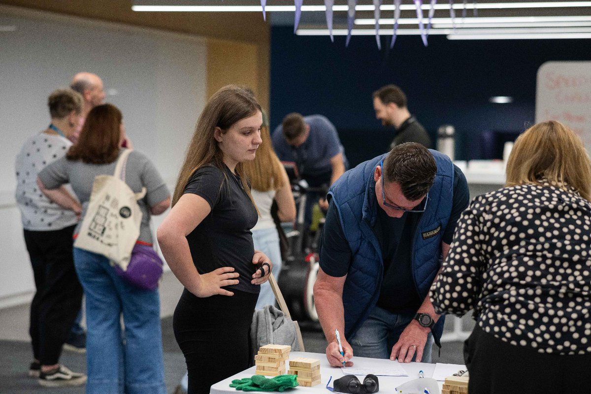 UniWestScotland's tweet photo. Our Immersive Zones are a brand new addition to our 2026 Open Days! Get ready for hands-on challenges and interactive demonstrations that bring learning at UWS to life.

Book your place:
⭐ Ayr, 7 Oct
⭐ Dumfries, 8 Oct
⭐ Paisley, 17 Oct

🔗 https://t.co/bRuab0Re4T https://t.co/zWNnE9aKv0