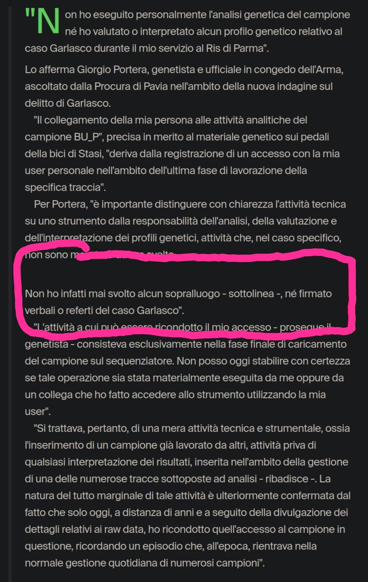e_guaca's tweet photo. 'Non ho mai svolto alcun sopralluogo '
#Garlasco https://t.co/5o1HbLKZeA