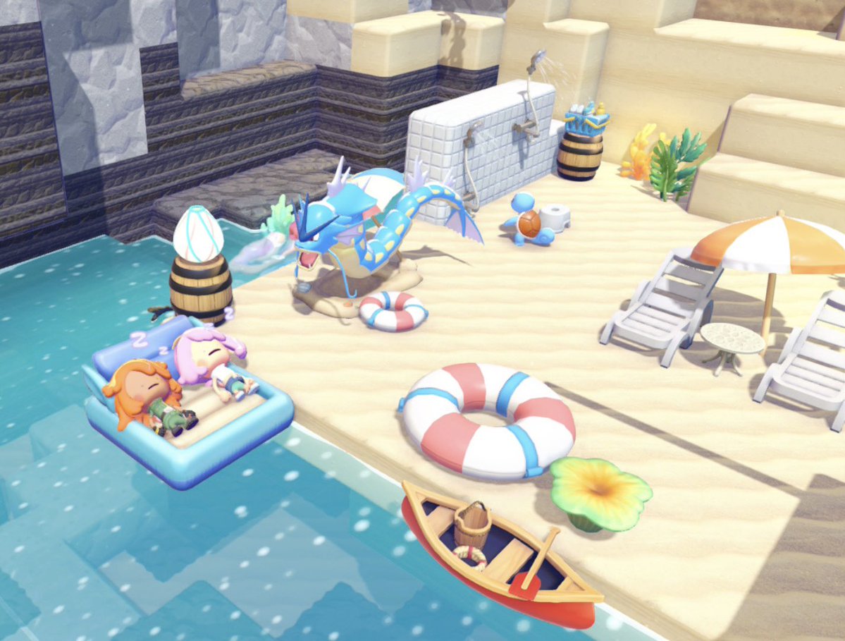 lost_link99's tweet photo. お友達と街行き来してきた！私は推しのギャラドスと行ってきました😆
あちこち行ってお写真撮って楽しかった〜！また遊ぼうね！
#ぽこポケ https://t.co/hSOPoNlFMk