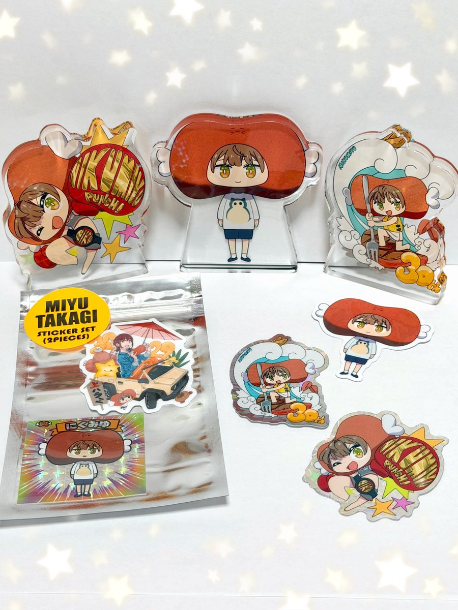 Yukgaejang98's tweet photo. ＼BOOTH通販の受付は明日まで！🛍️／

#高木美佑BD2026 イベント
にくみゆグッズの事後通販＆
「高木美佑ステッカーセット Vol.1」再販

受付は9月30日(水)23:59まで！🗓
🛒 https://t.co/6pTeB3LVAV

ぜひお迎えしてね〜〜☺️
よろにくお願いしますっ🍖✨️ https://t.co/O39lAi39YC