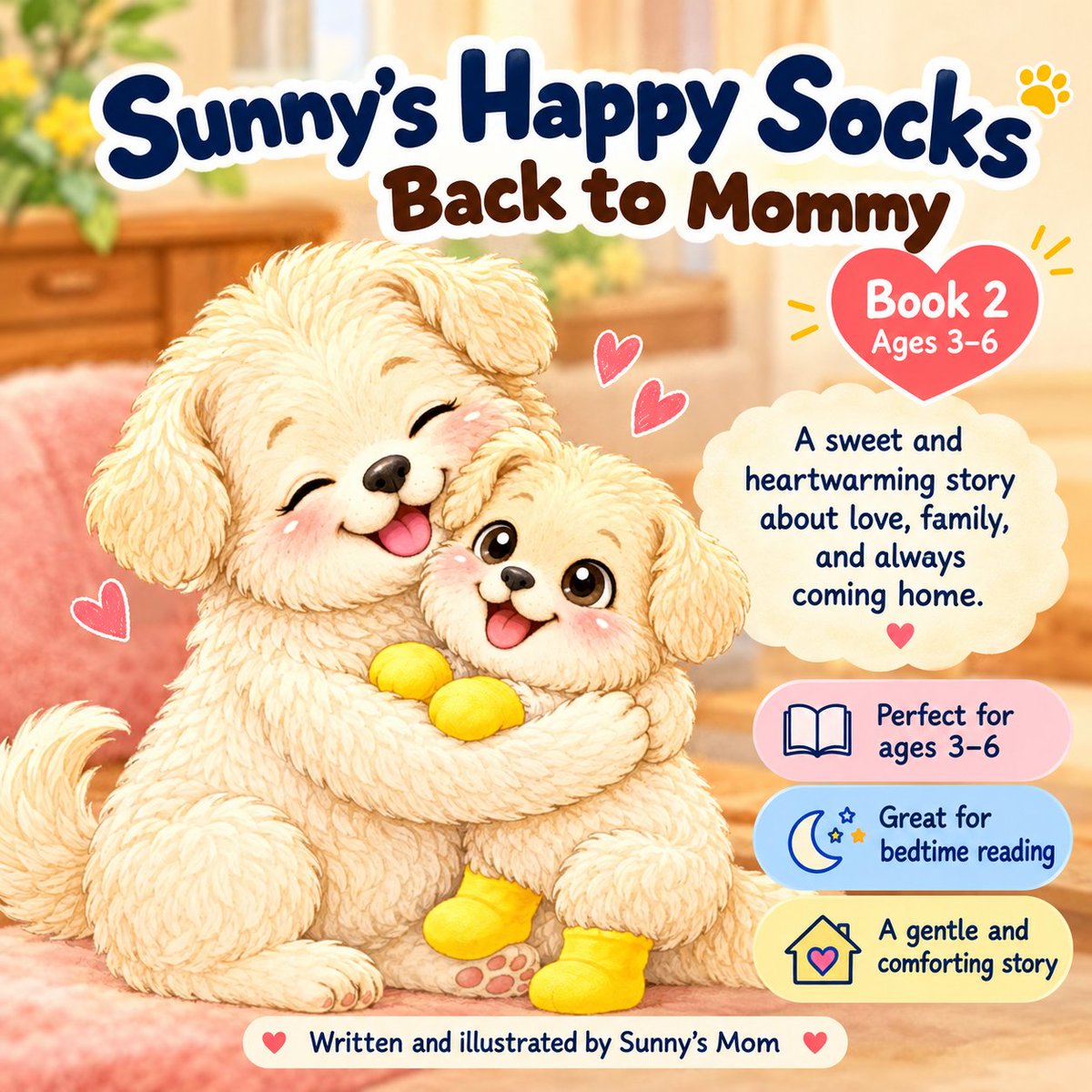 SunnysHappySock's tweet photo. 💛 Sometimes even a happy little puppy misses Mommy.

Sunny loves to play in her bright yellow socks, but seeing a mama duck with her babies makes her whisper, “I miss Mom…”

Sunny’s Happy Socks: Back to Mommy

https://t.co/Ijhn0ZBa4K

#ChildrensBooks #KidsBooks #BedtimeStories https://t.co/PPus9PBDq2