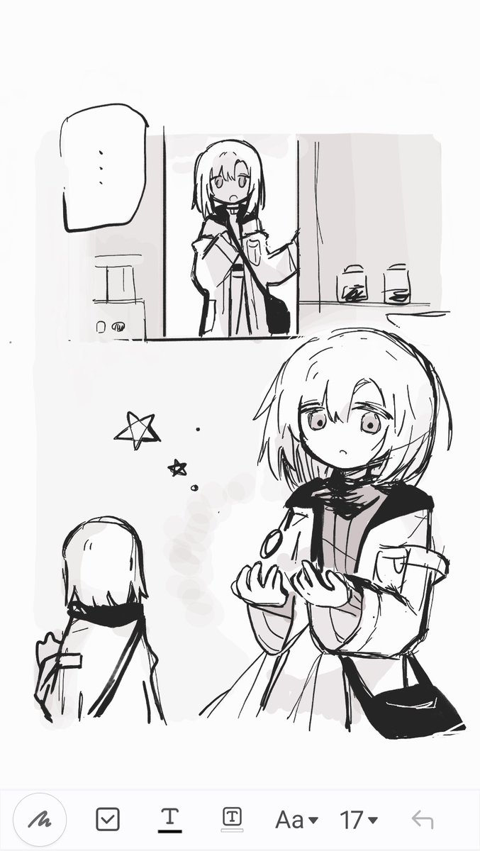j_the_cat_'s tweet photo. 練習！
（臨摹自：夜の羊雲／原作品：少女星間漂流記） https://t.co/LAqGnAOx0V