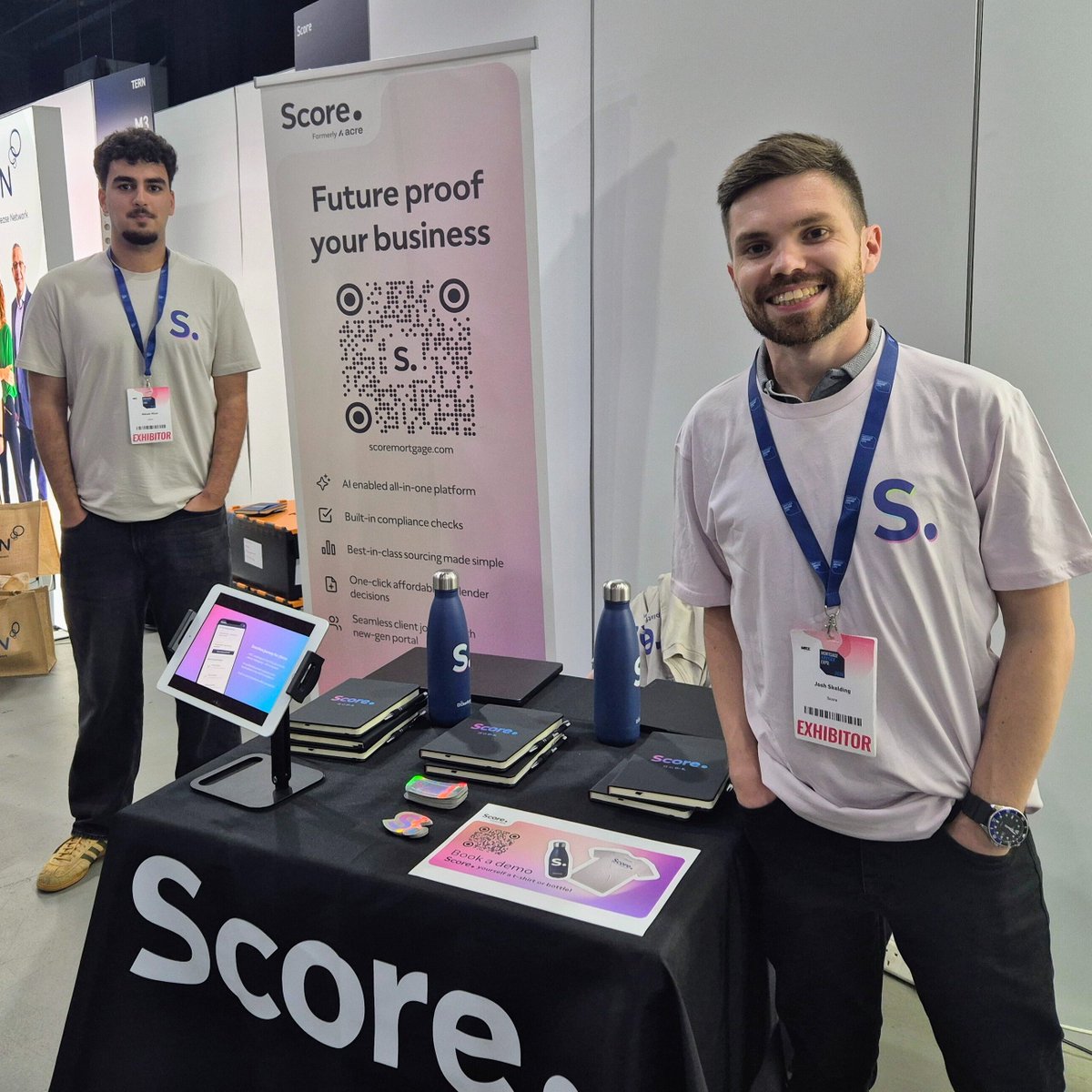 scoremortgage's tweet photo. Since rebranding from Acre to Score, the response to our new look has been great. 

Our Commercial &amp; Customer Success teams have been enjoying getting out on the road at the @Right_Mortgage_ Roadshows and @AdviserEvent, thanks to everyone we met! https://t.co/8JRbqA52pu