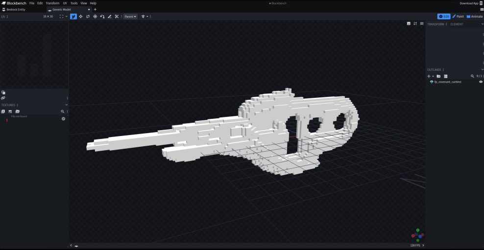Quailrnv's tweet photo. Covenant Carbine block model WIP 🔫 Blockbench modeling breakdown showing the textured look alongside the base mesh geometry.

Optimized for custom Minecraft mods and low-poly sci-fi projects!

#Blockbench3D #Voxel #HaloArt #MinecraftModding #3DAsset #IndieDev https://t.co/Lq7mPTZfUX