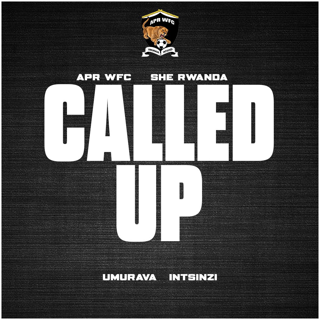 APRFCWOMEN's tweet photo. 🦁🇷🇼 FROM APR WFC TO THE SHE AMAVUBI.
Three APR WFC Lionesses have been summoned to represent the Rwanda Women’s National Team.
APR WFC | Proudly to representing Rwanda 🇷🇼💪
#Umurava #Intsinzi #Sheamavubi #APRWFC https://t.co/MBs48QoD6q