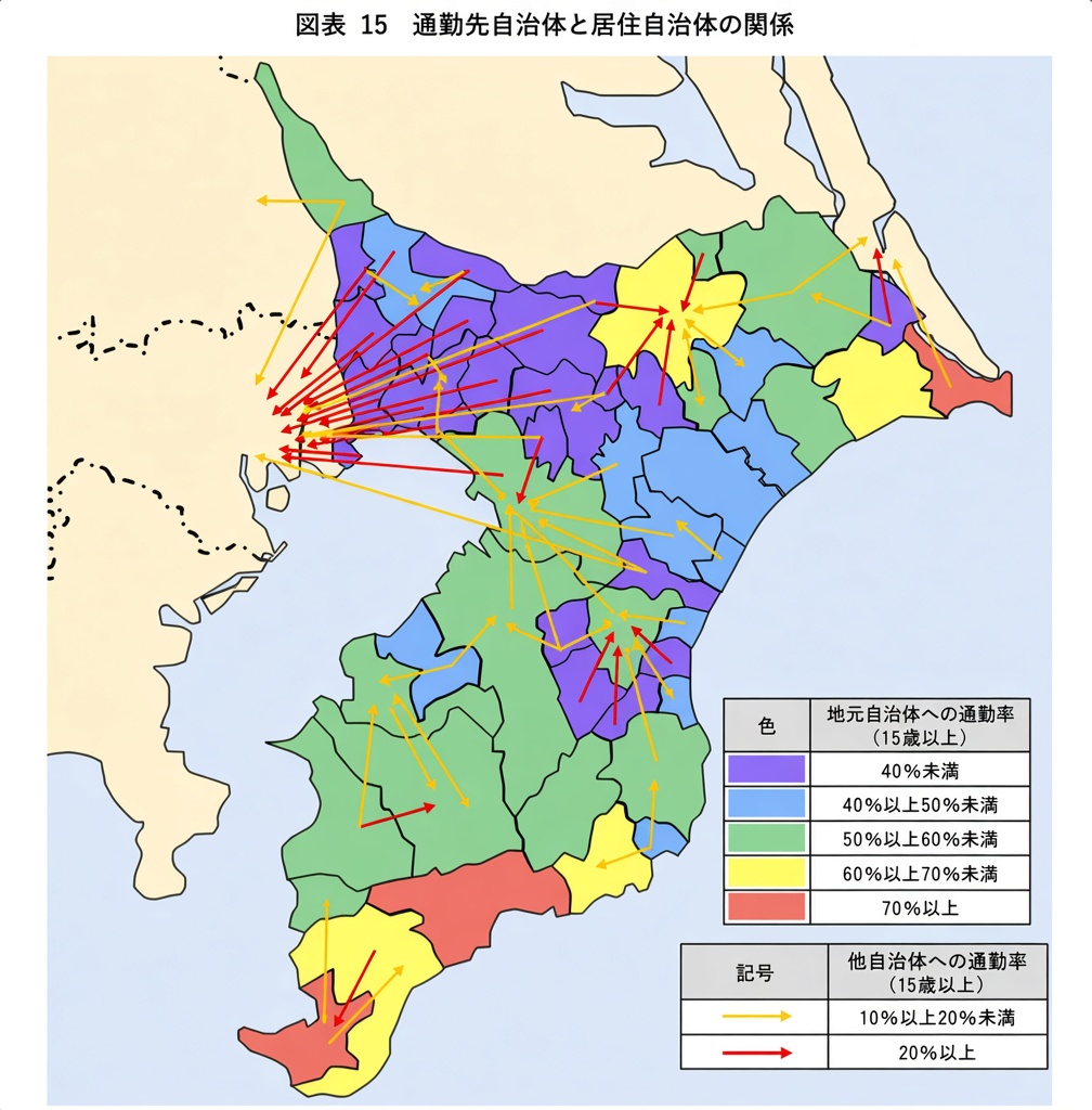 kaano3's tweet photo. @mainichi ちばぎん総研が調べた県内の通勤動向

何故か？外房線の大網駅から東京都内に通う人が多い

木更津君津は1日120便以上の高速バスが走ってる https://t.co/TFEik74xg5