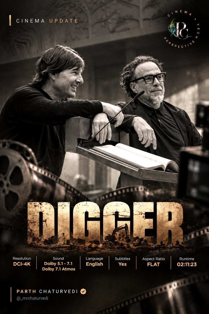 _mrchaturvedi's tweet photo. So you were waiting for this? Right?
#Digger - @TomCruise - DCP Information is here.
This is standard DCP which means it’s flat everywhere.
Dolby Cinema: Flat 1.85:1 - Dolby Vision - Dolby Atmos (IAB -7.1)
IMAX: FLAT 1.85:1 | IMAX 5 | IMAX 12 | 4K 2D
#DCPWithParth | If you love information coming from this account. Please show your support and spread the word. Thank you.