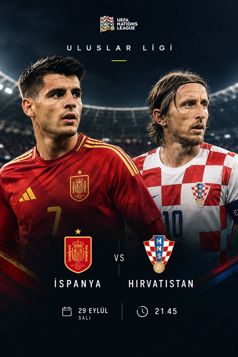 304512OrkunSans's tweet photo. ⚽️ MAÇ GÜNÜ!

UEFA Uluslar Ligi’nde heyecan devam ediyor! 🔥

🇪🇸 İspanya 🆚 Hırvatistan 🇭🇷

⏰ 21.45
📅 29 Eylül Salı

Uluslar Ligi’nde son dünya şampiyonu İspanya, Hırvatistan karşısında sahaya çıkıyor. 👀🔥

Maç öncesi istatistikleri, futbol gündemini ve karşılaşmayla ilgili gelişmeleri kaçırma. 📲 @orkunasorcom 

READ THE GAME. BEAT THE ODDS.

#OrkunŞansOyunları #İspanya #Hırvatistan #UluslarLigi #UEFANationsLeague