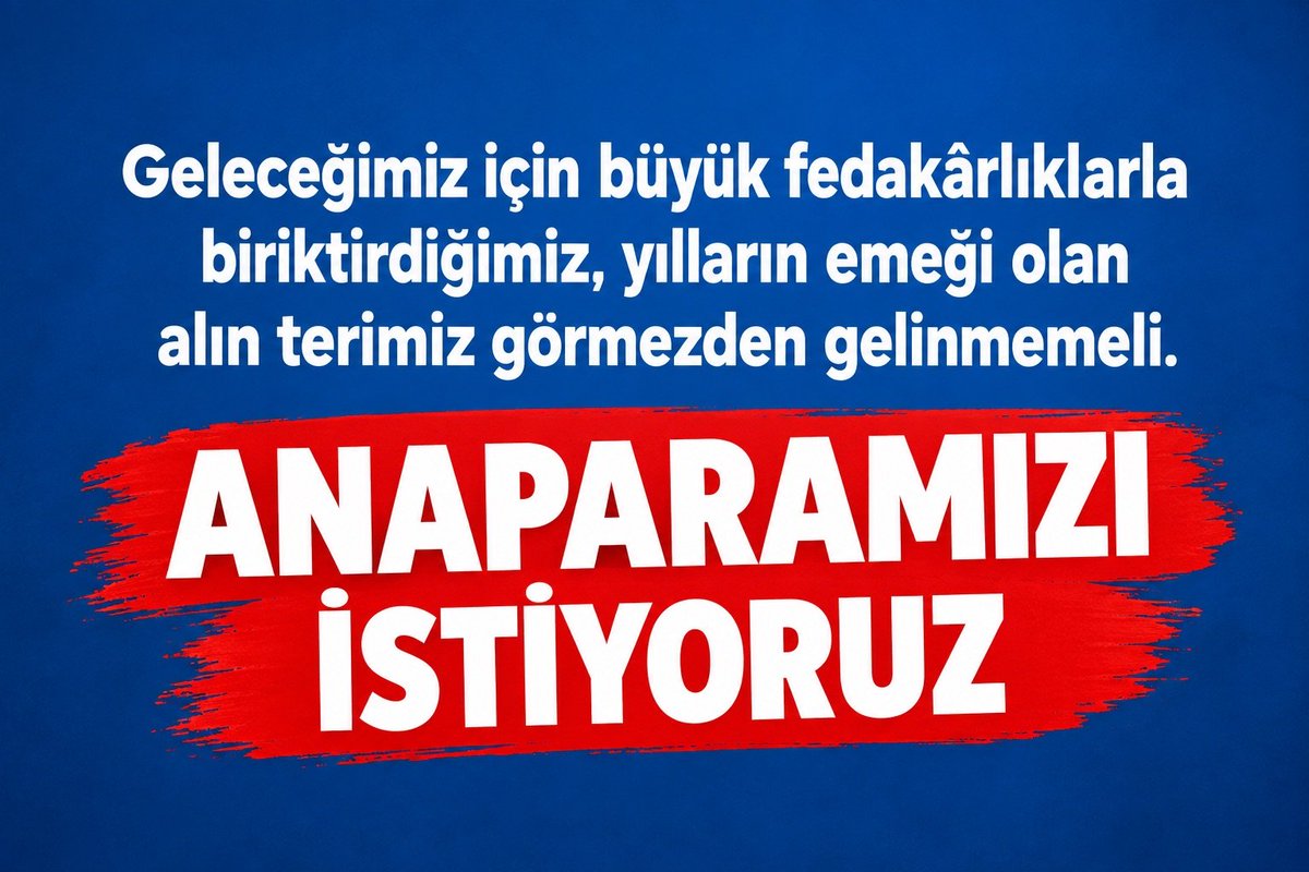 thf_magduru's tweet photo. Cumhurbaşkanım'a bu dolandırıcılığa çözüm bulması noktasında güveniyorum!
Talebimiz net! Anaparamız geri ödensin. Öyle 1M üstü altı ayırmadan, herkese aynı oranda. 
#AnaParamızıİstiyoruz #AnaparamızıVerin 
@memetsimsek @RTErdogan https://t.co/PwTvkwFNYd