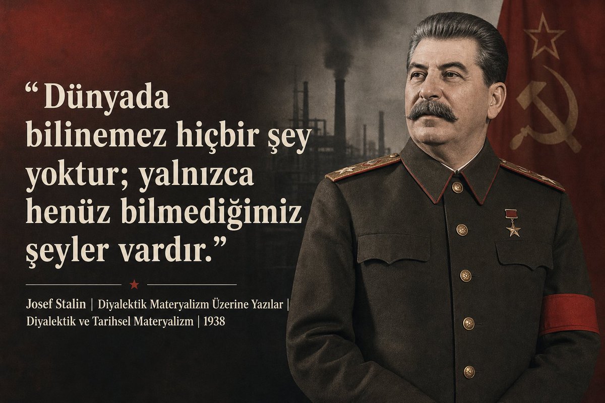 athe_comm's tweet photo. Bilinmezlik, doğaüstü gizem değil, henüz çözülememiş bir bilgi sorunudur. İnsan doğayı ve toplumu pratik içinde tanır. Bilim geliştikçe bilinmeyen alan daralır. Diyalektik materyalizm, cehaleti kader değil, aşılabilir bir sınır olarak görür ve bilgiyi özgürlük aracı sayar. https://t.co/Q7xiBd1XCQ