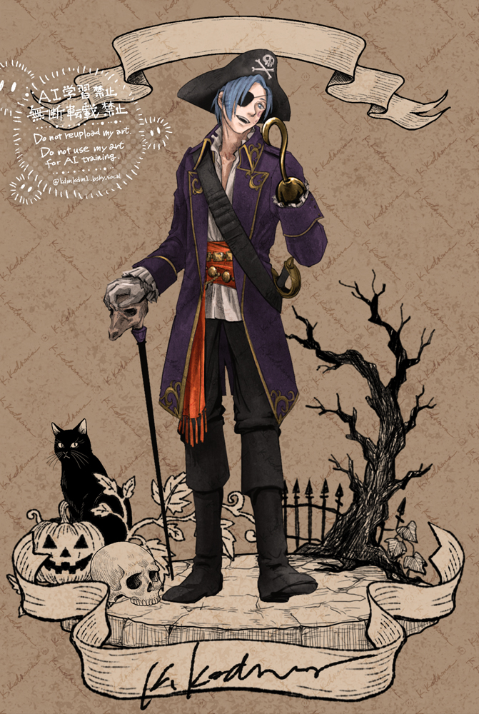 Kedama_Kodama1's tweet photo. BOOTHにて、モノクロペン画風のハロウィン素材、販売中です。
ヴィネットやアイテム、飾りリボンなど、既存のキャラ立ち絵に配置するとこんな感じ！

期間限定、10/31まで。
https://t.co/VmNCqFzJLp https://t.co/1cmk3uLAvQ