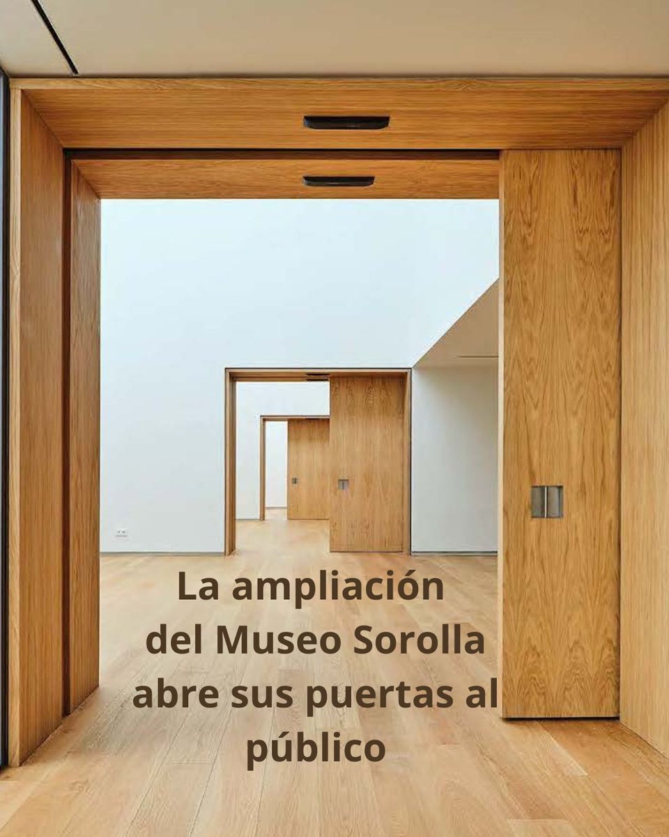 MuseoSorolla's tweet photo. Desde el Museo Sorolla nos alegra profundamente anunciar que la ampliación del museo abrirá sus puertas el 15 de octubre, dando paso a una nueva etapa de encuentro entre la institución y quienes desean volver a acercarse a Joaquín Sorolla y su obra. https://t.co/BdA2rlLInE