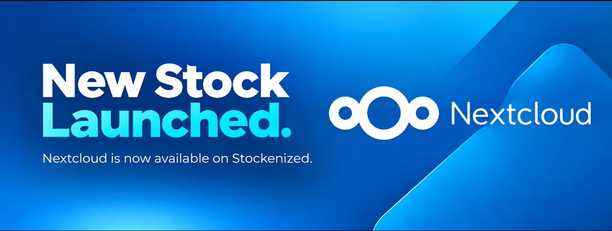 stockenizedfun's tweet photo. New stock launched: Nextcloud $NXTC

Trade $NXTC tokens: https://t.co/1GLsBPTCk3

What is $NXTC?

Nextcloud develops open-source software for file storage, sharing and team collaboration that organizations run on their own servers. It earns money from support subscriptions sold to companies and public institutions.

𝐋𝐚𝐮𝐧𝐜𝐡 𝐚 𝐬𝐭𝐨𝐜𝐤 𝐟𝐨𝐫 𝐲𝐨𝐮𝐫 𝐫𝐞𝐚𝐥-𝐰𝐨𝐫𝐥𝐝 𝐜𝐨𝐦𝐩𝐚𝐧𝐲: 
https://t.co/rI6KHnSk5Q