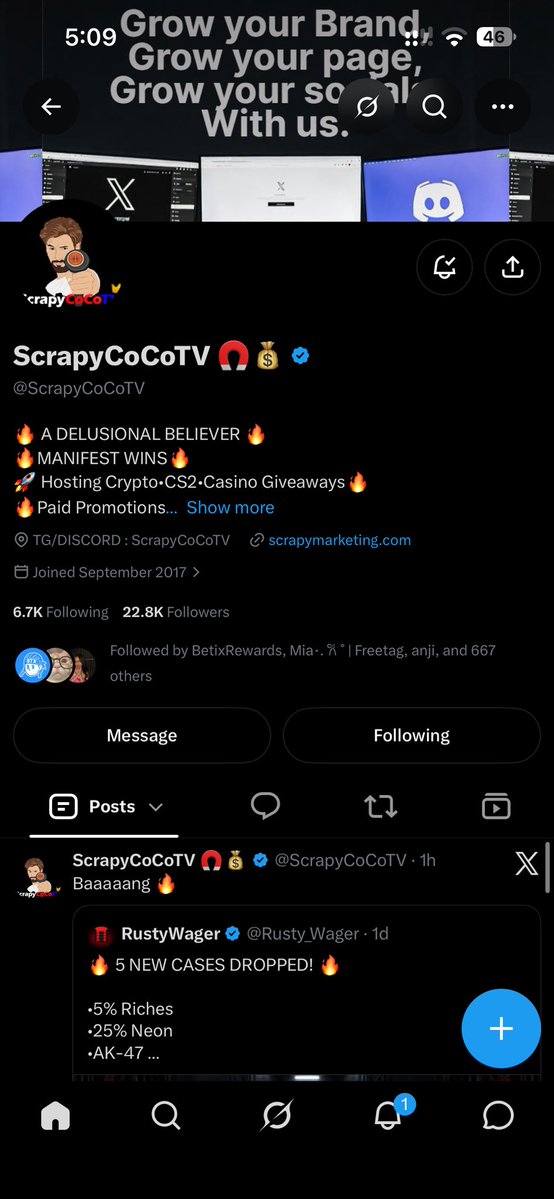 itzhya_'s tweet photo. @ScrapyCoCoTV @Rusty_Wager following both @Rusty_Wager and @ScrapyCoCoTV 🙌🏻

tagging: 
@sallynotsai @jsmnxlr https://t.co/iCNwjjdmRt