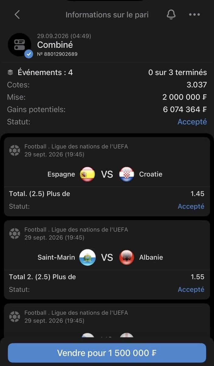 pronoking23's tweet photo. COUPON SUPER SAFE 1Xbet 🔵

Odd 3 well analysed ✅✅

Tap the link for more👉 https://t.co/3PyoVI3jDv https://t.co/UNbfpA216l