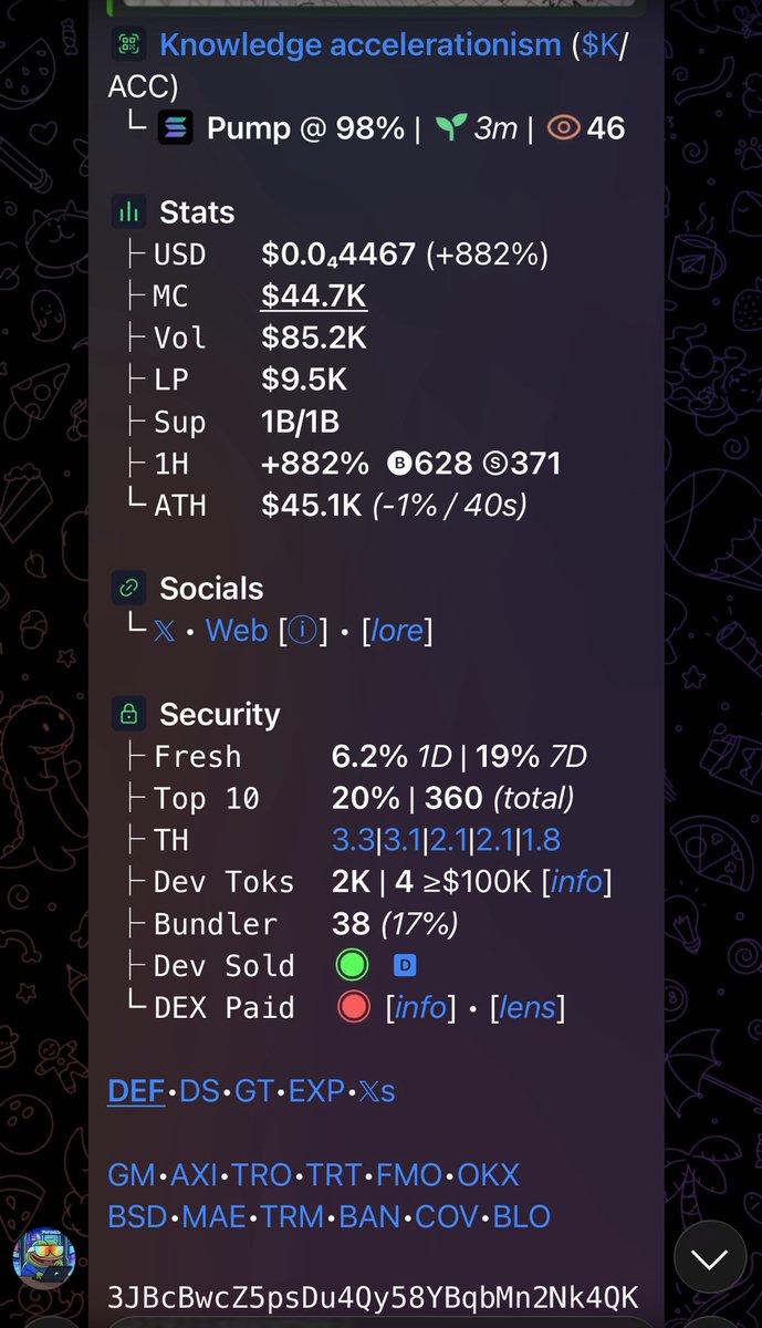 GhostCallerX's tweet photo. 5X from my call on $K/ACC 
Still fading my calls?

CA>

3JBcBwcZ5psDu4Qy58YBqbMn2Nk4QKzDiqii4gpAwqei https://t.co/29FZ0MmnJa