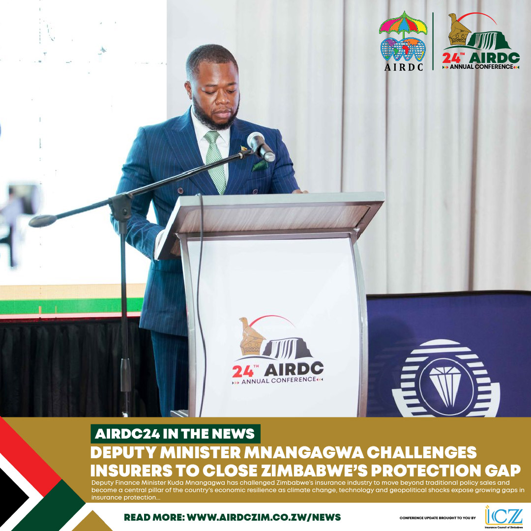 InsuranceZw's tweet photo. AIRDC24 IN THE NEWS 📰
Some key conversations from the 24th AIRDC Annual Conference are already making headlines, highlighting the evolving role of insurance in Zimbabwe’s economic resilience and development.
From sustainability and consumer trust, to new opportunities arising from economic formalisation, and the need to close the country’s protection gap, the discussions are reinforcing the importance of a stronger, more innovative and inclusive insurance sector.
Read the latest conference news and updates here: https://t.co/5HuJcCXqHu
More updates to follow as #AIRDC24 continues.