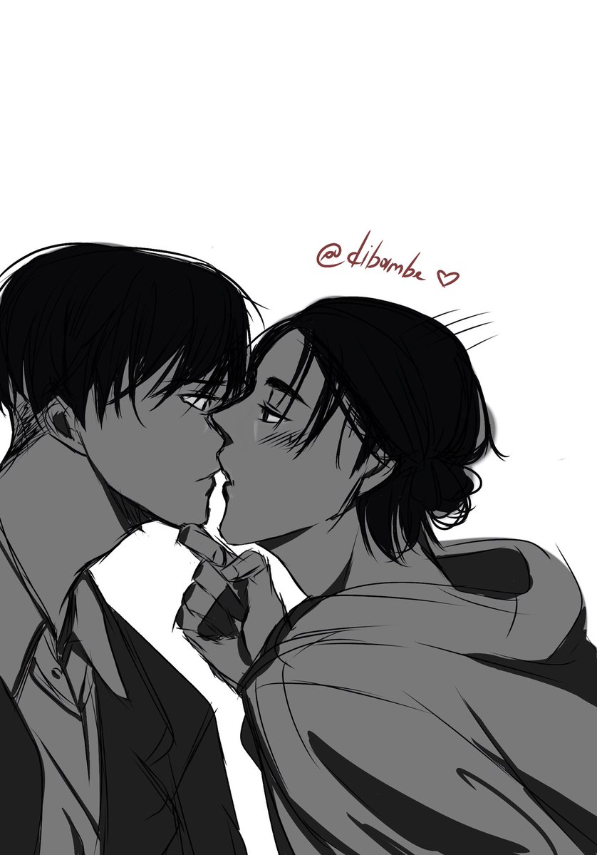 didibambe's tweet photo. Kisss #ereri https://t.co/y8W6gj5ILC