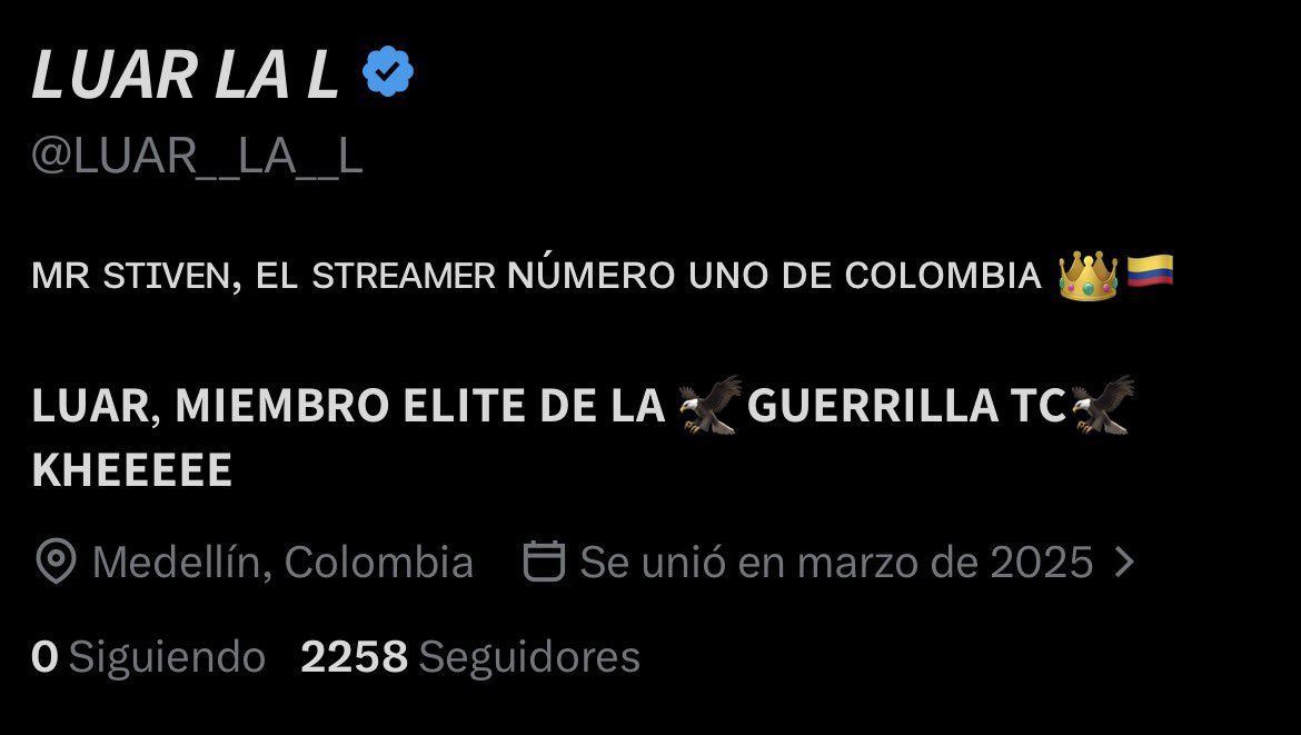 77xau's tweet photo. @LUAR__LA__L Imagínate si élmuñe es fracasado que serás tú entonces ? Que te pusiste LUAR LA L y compraste el verificado para escribir estupideces y defender a un streamer que ni sabe tu existencia… fracasado se queda corto para describirte a ti.. https://t.co/JfHp9p8FPy