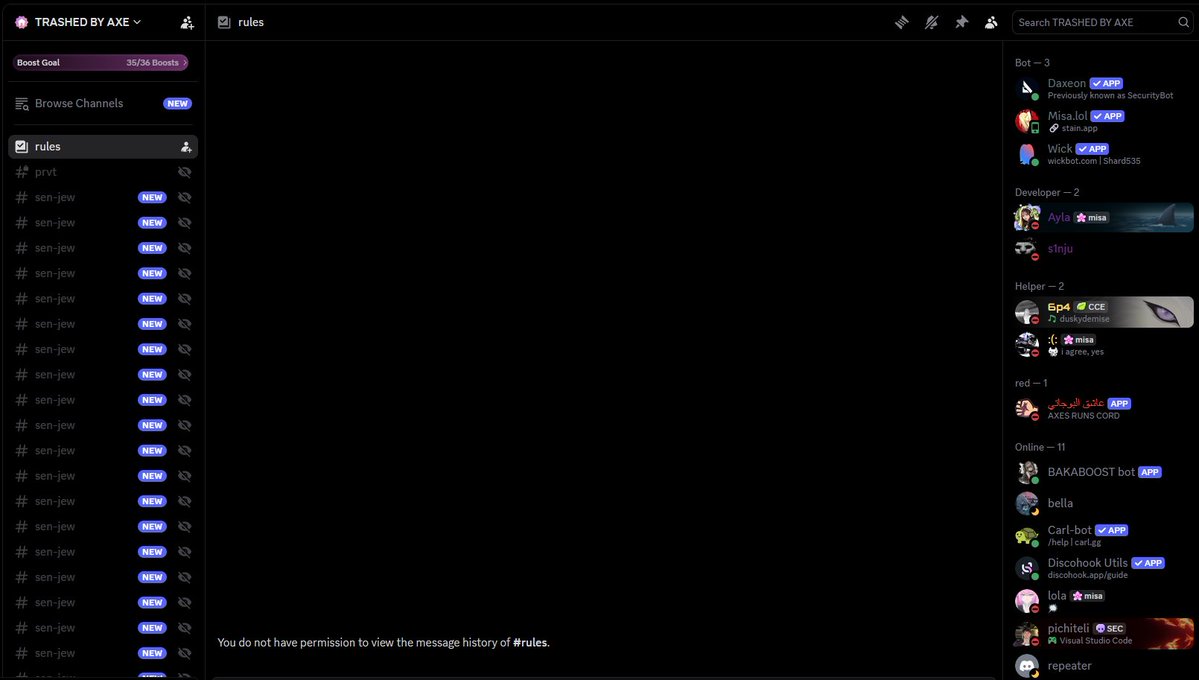 vileslash's tweet photo. [4] The service's website and primary Discord server have been nuked by the affected developers. https://t.co/loooY7gbTa