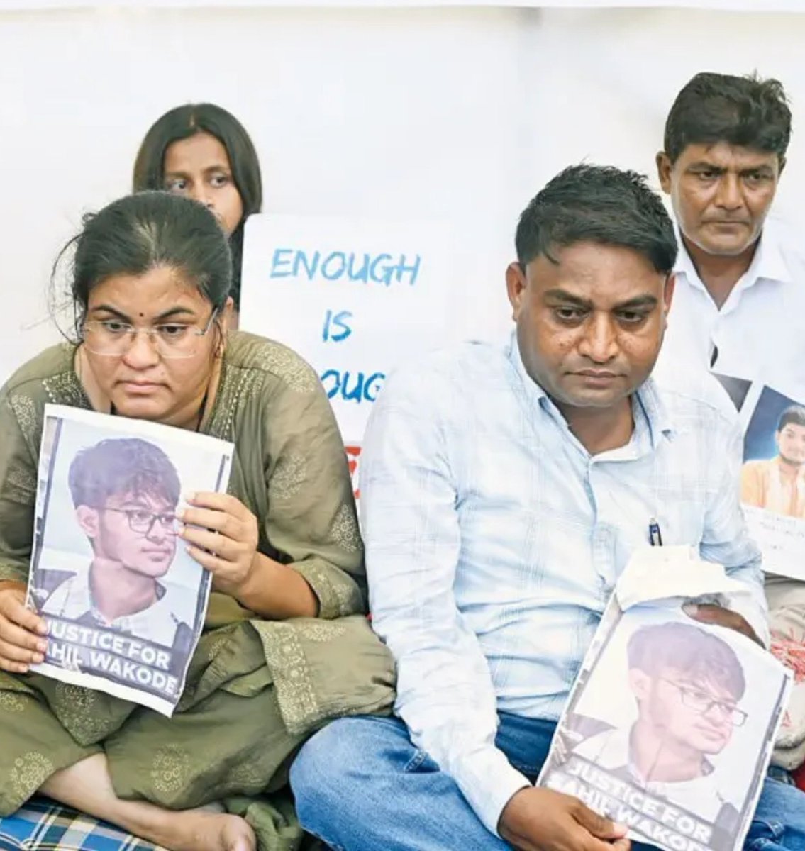 SurajKrBauddh's tweet photo. Unite for Justice.

Sahil Wakode’s parents have started a hunger strike at Azad Maidan, demanding justice for their only son, who was institutionally killed at IIT Bombay by its savarna faculty.

Please unite and extend your support to Sahil’s parents. They are fighter parents. https://t.co/c5AH35d2dJ