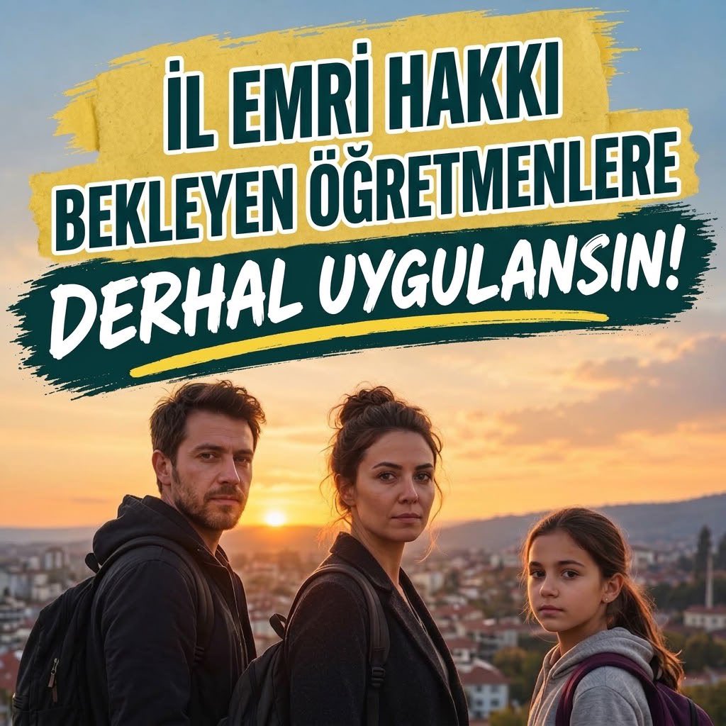YLMZHUN's tweet photo. Öğretmenlerin aile birliği, kontenjan yetersizliğinin ve yanlış planlamanın mağduru olamaz.

Sağlık, eş durumu ve diğer mazeretleri nedeniyle yer değişikliği talep eden öğretmenler, yeterli kadro açılmadığı için eşlerinden ve ailelerinden ayrı bırakılıyor. MEB, geçmiş yıllarda bu mağduriyeti gidermek amacıyla il/ilçe emri uygulamasını hayata geçirdi; 2025’te de tercihlerine yerleşemeyen öğretmenleri il MEM emrine atadı.

2026’da ise aynı durumda olan öğretmenlere yalnızca yeniden tercih hakkı verilmesi sorunu çözmedi.

Eğitim emekçilerinin aile bütünlüğünü korumak bir lütuf değil, temel bir haktır. Kontenjan engeline takılan öğretmenler için il emri derhal uygulanmalı, ailelerin parçalanmasına son verilmelidir.

#İlEmri #ÖğretmenlerinİlEmri
@tcmeb @Yusuf__Tekin @ProfDrAGurcan