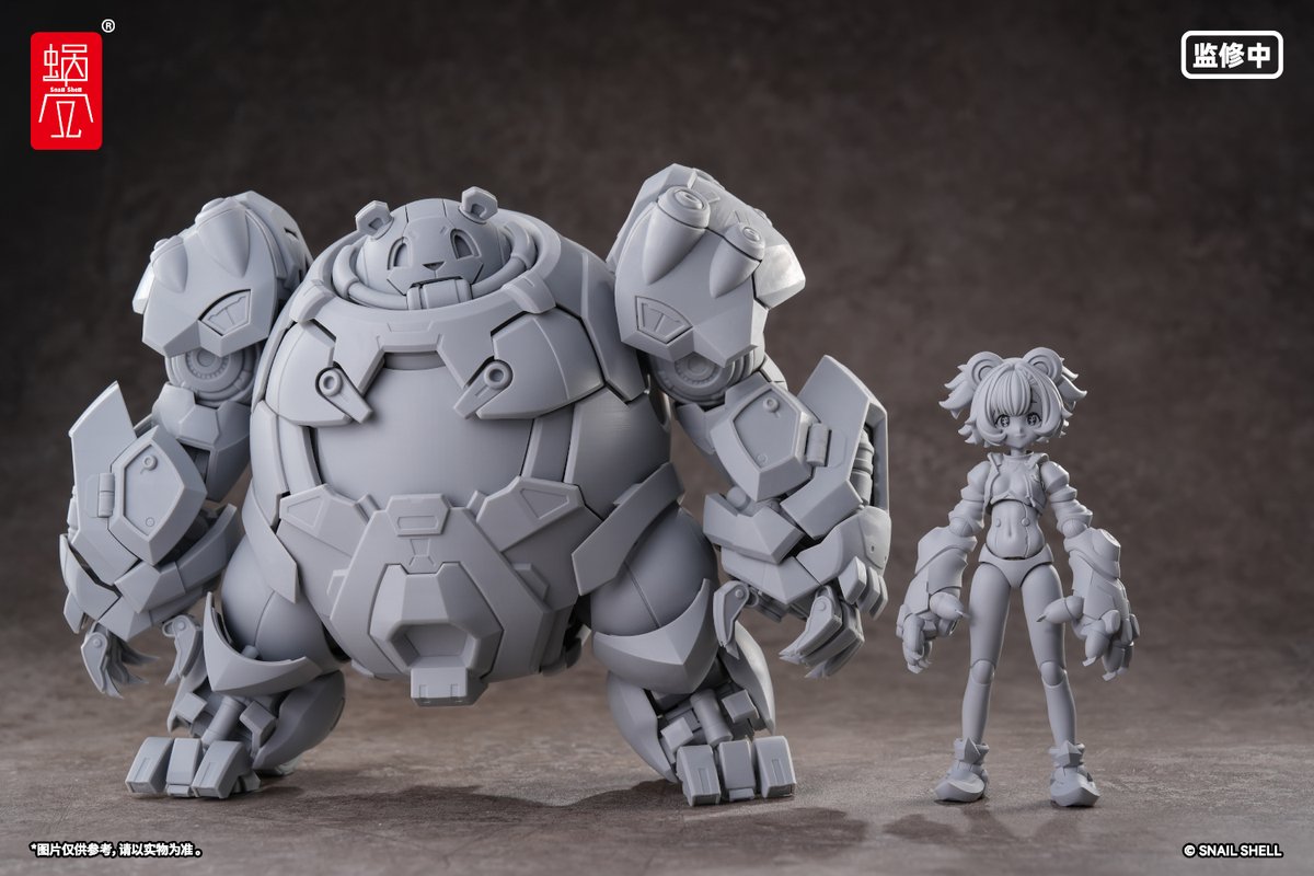 wozhike's tweet photo. 「ベア・メカ&amp;パイロット」
スケール：1/12 プラキット
#蝸之殻 #スネイルシェル
#WF2026SH #WF2026上海 #ワンフェス2026上海 https://t.co/oZX9TwtF8C