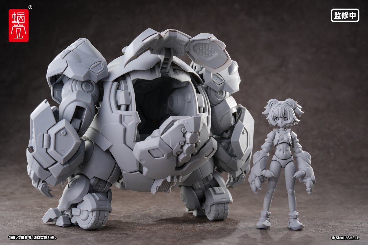 wozhike's tweet photo. 「ベア・メカ&amp;パイロット」
スケール：1/12 プラキット
#蝸之殻 #スネイルシェル
#WF2026SH #WF2026上海 #ワンフェス2026上海 https://t.co/oZX9TwtF8C