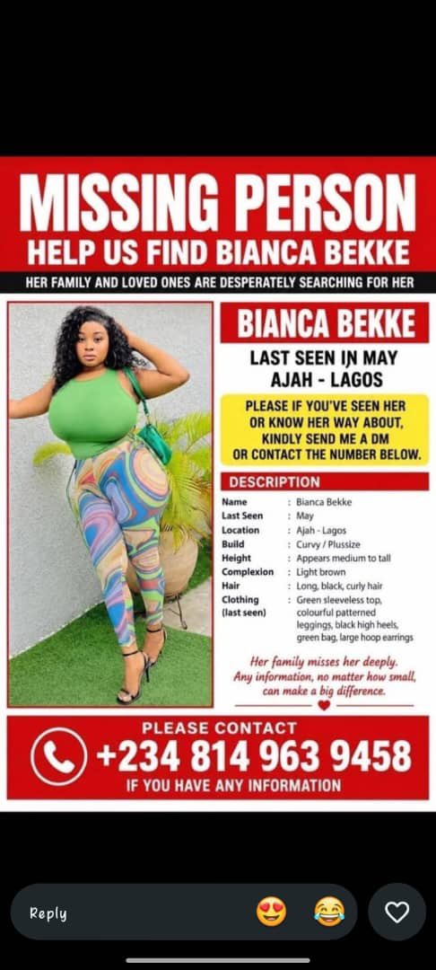 Channels_imsu's tweet photo. My friend’s sister has been missing, please help repost https://t.co/LGSWNHPFp3