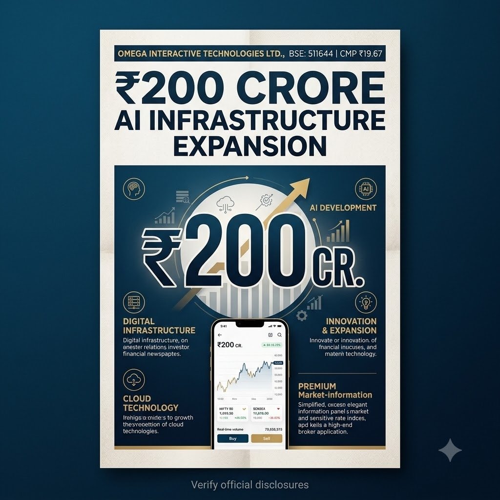 lokshbedi's tweet photo. Q1 FY27 consolidated PAT of ₹5 Cr compares with ₹2.21 Cr in the same quarter last year. That's 126.6% YoY growth for OMEGA. CMP ₹19.67. #AI_Multibagger_Stock https://t.co/qKGk66Bm5H