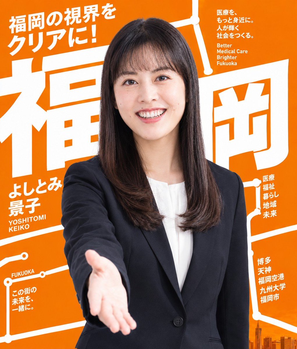 NGE1991_ASR1927's tweet photo. 愛する福岡市の為！

@yoshitomi3keiko

#よしとみ景子
#福岡市 https://t.co/Z6YgBUWkek