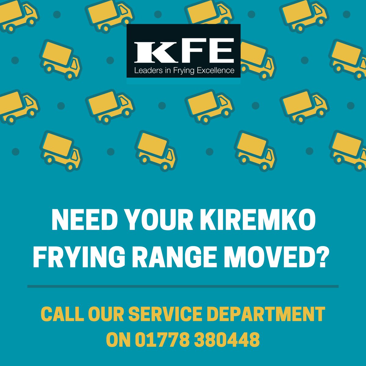 KFELtd's tweet photo. Would you like your existing Kiremko moved to another one of your shops? 🚚

Are you changing your shop layout and need your frying range moved to a new position? 

Get in touch today with our service department who will be happy to help 📲 https://t.co/2Q6lIw0n4H