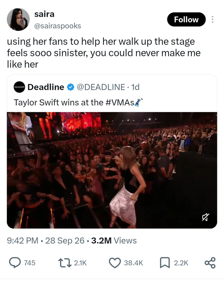 swiftism100's tweet photo. a woman shaking hands with her fans is 'sinister' these days https://t.co/oZj2SB5Mcu