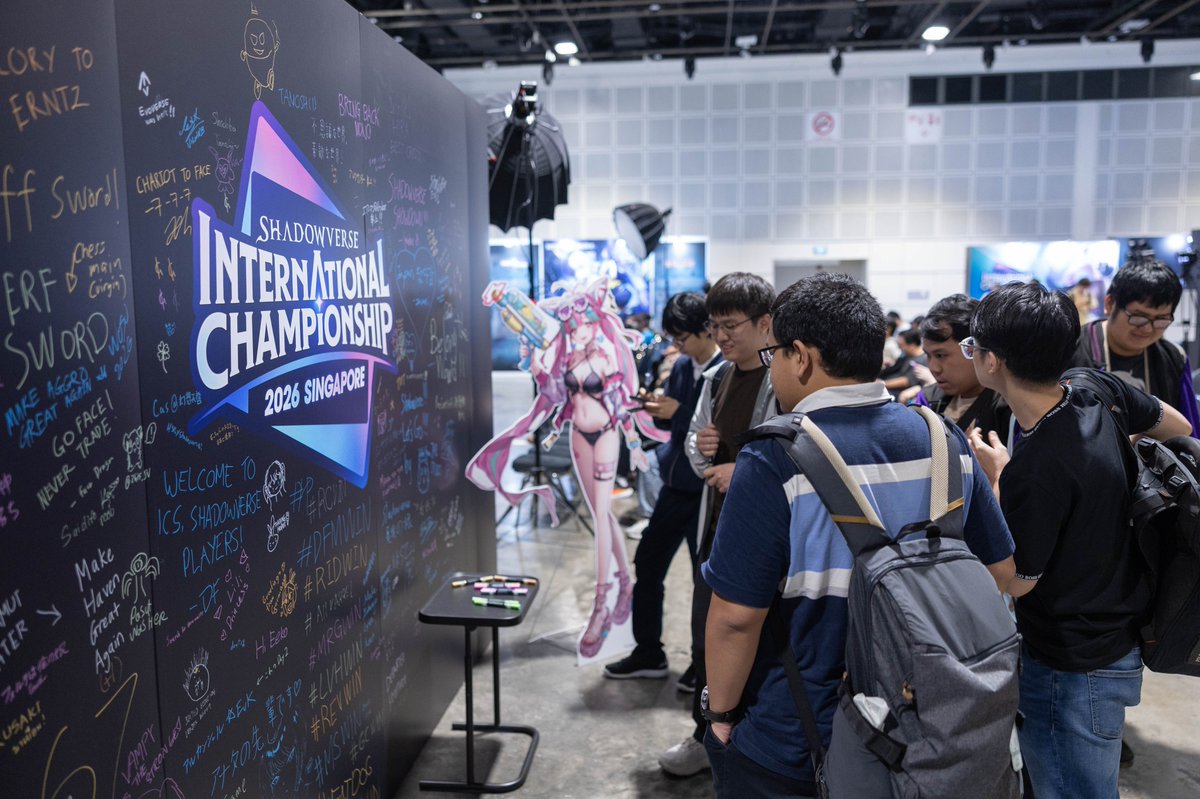shadowversegame's tweet photo. A very big thank you to every player, spectator, and fan who joined us at Shadowverse International Championship 2026 Singapore! ✨

Our first-ever offline tournament outside Japan gave us two days of incredible matches, and we couldn't have asked for a better crowd.

#ShadowverseWB #ICSSingapore