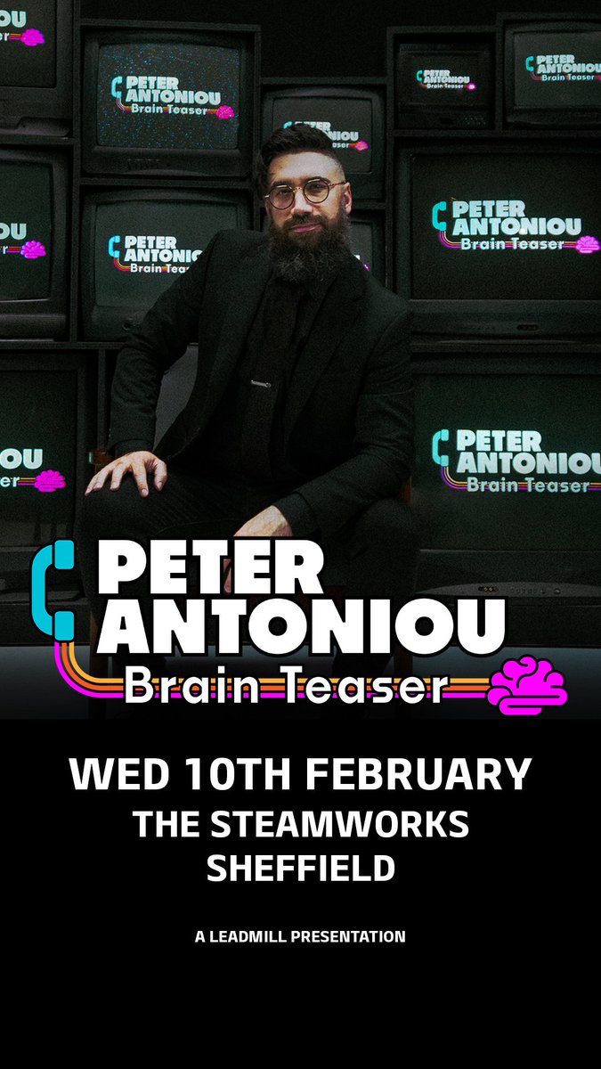 Leadmill's tweet photo. New Show - Peter Antoniou

From amazing the judges on America’s Got Talent, to headlining in Las Vegas, to selling out shows in London’s West End, Peter Antoniou’s mind reading skills have astounded audiences around the globe.

Combining razor-sharp British wit with a stunning ability to know exactly what you are thinking, Peter’s shows are interactive and unforgettable. Join him as he reads minds and tickles funny bones, telling jokes and fortunes live onstage.

Tickets on sale this Friday @ 10am from: https://t.co/ByHEOLp9Jg