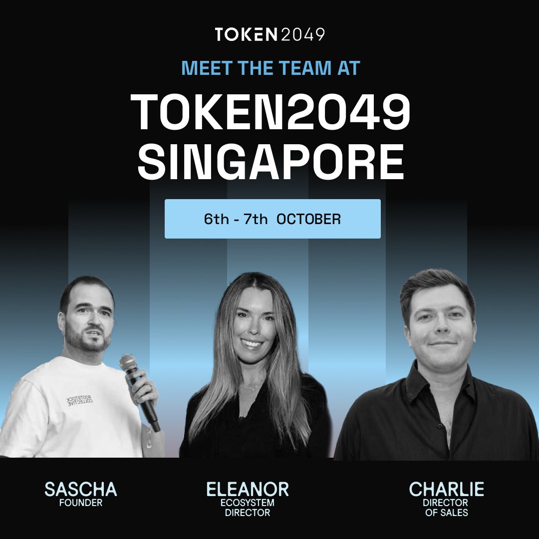 RootstockColl's tweet photo. We are heading to @token2049 Singapore 🇸🇬

📅 October 6-7

Come say hi to:
@GoetzMr, Founder
@eleanor_RColl, Ecosystem Director
@HODLHayward, Director of Sales

Building on Bitcoin, funding builders, or just curious about Bitcoin DAOs?

Let's talk. https://t.co/dXp2Q6OLcT