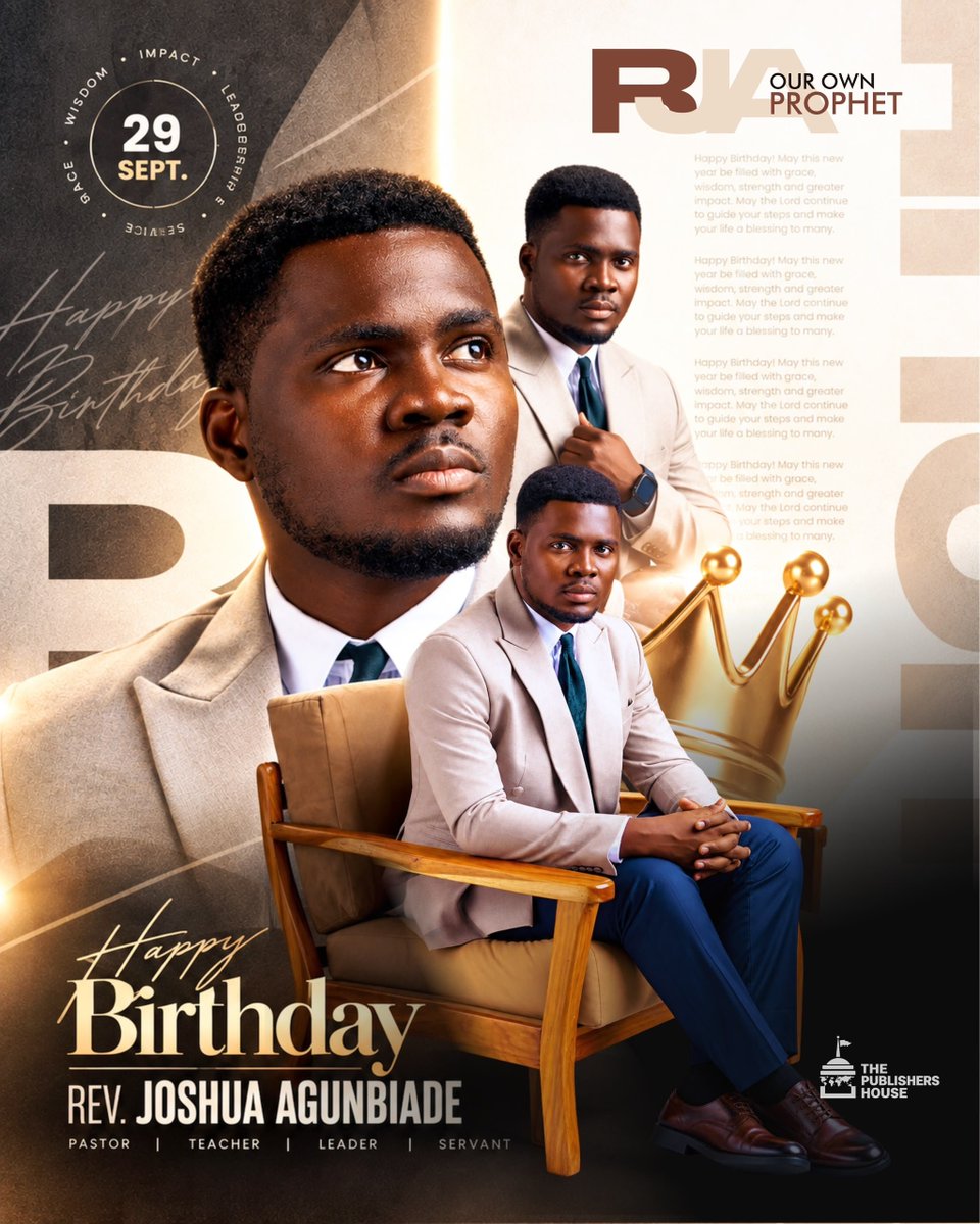 tph_jos's tweet photo. Today, we are grateful for the gift of Reverend @drjoshagunbiade! We can confidently say that the Lord gave us a shepherd after His own heart.
Thank you, sir, for sound doctrine! Thank you for your many labours! Our lives are better because of your labour.
Happy birthday, sir! 🥳 https://t.co/qhnONTdWco
