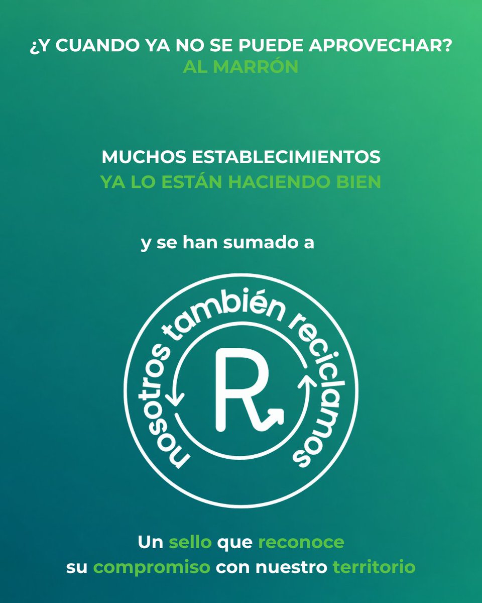 grhusahuesca's tweet photo. 💚 Antes de reciclar, aprovecha.
Planifica, conserva y da una segunda oportunidad a los alimentos. Y cuando ya no se puedan aprovechar, los restos orgánicos, al marrón. 🟤
👉 ¿Tienes un establecimiento? Súmate a #NosotrosTambiénReciclamos
#DesperdicioAlimentario #GRHUSA https://t.co/VJHYA4yubm