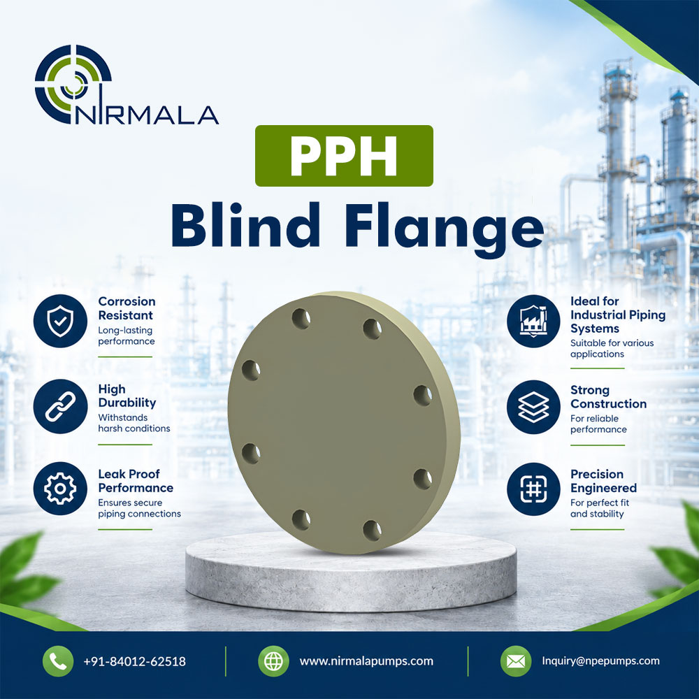 NirmalaPumps's tweet photo. Our PPH Blind Flange provides a reliable solution for securely closing pipe ends in industrial piping systems.

visit us: https://t.co/yfE7gs4W2q

#PPHBlindFlange #PPHFittings #IndustrialPiping #PipingSolutions #PlasticFittings #ChemicalIndustry #IndustrialSolutions https://t.co/OPJeLxkF8o
