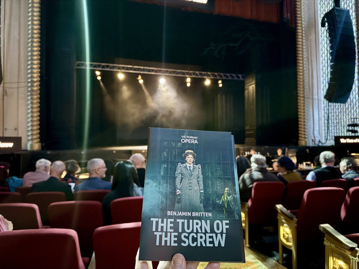 OperaChaser's tweet photo. An evening of haunting opera with question upon question to speculate on — opening night of @VictorianOpera’s The Turn of the Screw coming up at the magnificent @PalaisTheatre. https://t.co/GAXg5bc0e3