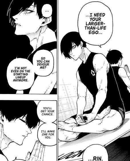 Arieslikesbllk's tweet photo. Isagi is always there for Rin and tries to support him in every way possible
He definitely doesn't see him only as a rival https://t.co/833l6H7DDJ