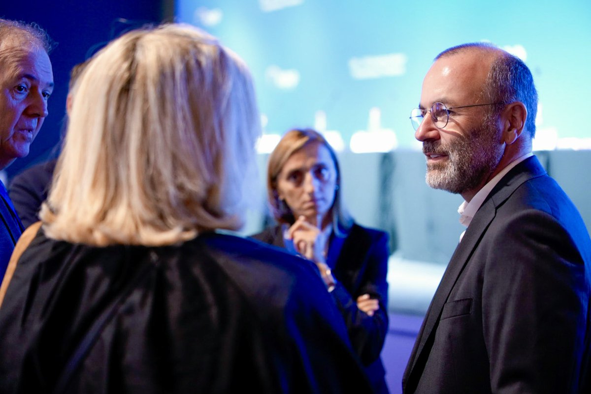 EPP's tweet photo. Europe must be strong where it matters most: at its borders, in its economy, in the next generation of entrepreneurs, and in the defence of democracy and rule of law.

Our resolutions today in this Political Assembly in Toulouse will address the crisis in Ceuta, Europe’s competitiveness, business succession and renewal, Georgia’s democratic decline and Belarus.

Security. Prosperity. Renewal. Freedom. 

Four challenges, one ambition for EPP.