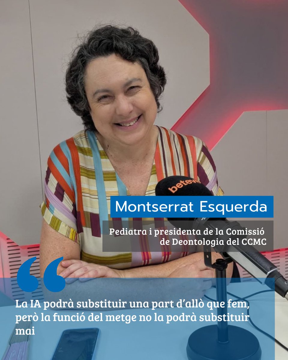 COMBarcelona's tweet photo. 📻Nou episodi #HipòcratesEnPijama, el pòdcast del CoMB!👉https://t.co/YbJuzp8vtW

🔙Parlem amb @FelipeDelVal (@primariaicscat), un metge que va impulsar un festival internacional de cinema (@PremiosOriana) a Sant Andreu de la Barca i que s’ha consolidat després de catorze edicions🎬

🩺Reflexionem amb la pediatra i experta en bioètica @montse_esquerda (@Blanquerna @Uramonllull @SJDTerresLleida) sobre els reptes ètics i deontològics que planteja la IA en medicina i als qual cal donar resposta des de la professió.

➕El nostre col·laborador @ToniTrilla, ens parla de John Darsee, una promesa de la recerca cardiovascular que va protagonitzar un dels casos de frau científic més importants del segle XX.