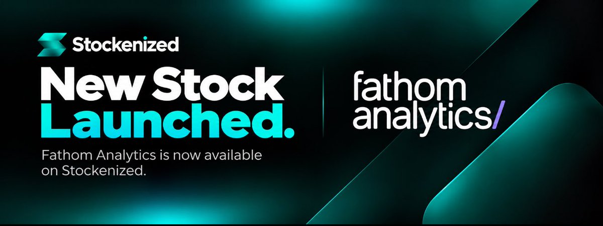 stockenizedfun's tweet photo. New stock launched: Fathom Analytics $FTHM

Trade $FTHM tokens: https://t.co/FZUHg2kNap

What is $FTHM?

Fathom Analytics offers simple, privacy-focused website analytics that does not track individual visitors. Website owners pay a monthly subscription.

𝐋𝐚𝐮𝐧𝐜𝐡 𝐚 𝐬𝐭𝐨𝐜𝐤 𝐟𝐨𝐫 𝐲𝐨𝐮𝐫 𝐫𝐞𝐚𝐥-𝐰𝐨𝐫𝐥𝐝 𝐜𝐨𝐦𝐩𝐚𝐧𝐲: 
https://t.co/rI6KHnSk5Q