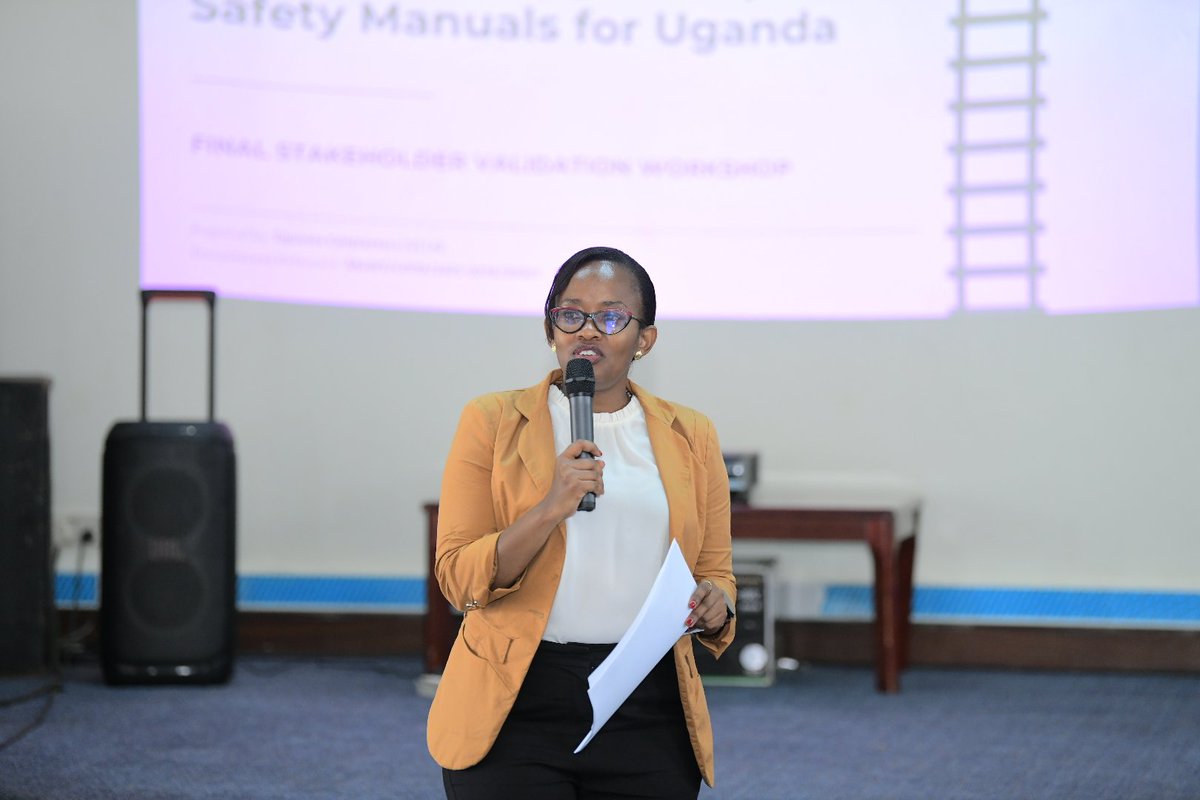 MoWT_Uganda's tweet photo. We are holding a validation workshop to review the Final Draft of Rail Transport Safety Manual Phase I.
The workshop was opened by Mr. Winston Katushabe, Commissioner, Transport Regulation and Safety, bringing stakeholders together to strengthen the safety framework for rail operations.
The review is aimed at helping ensure safer, more reliable rail transport for passengers, workers and communities, while supporting a stronger and more accountable rail sector.
#MoWTUpdates #RailTransportSafety